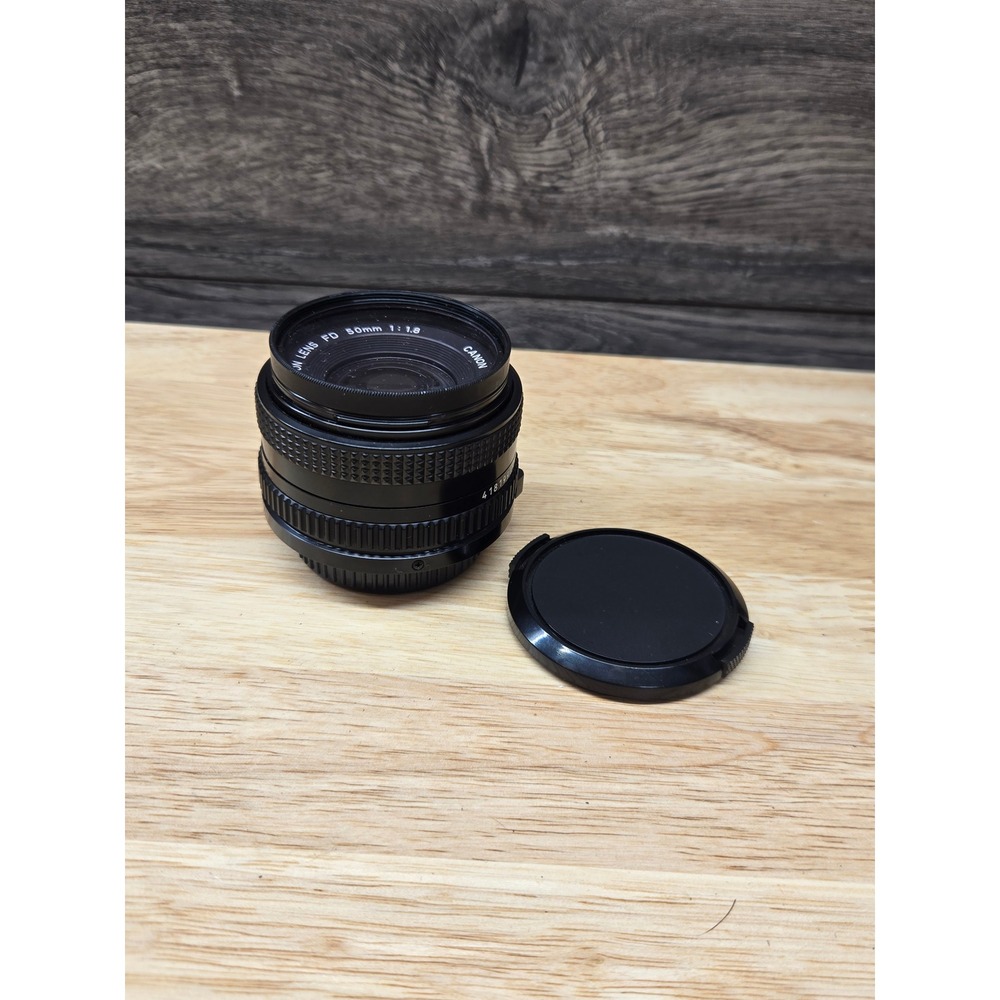 Canon FD 50mm f1.8 Prime Lens Manual Focus Vintage SLR Film Camera Lens Black